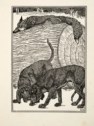 動物の百の逸話、パブからキツネとして狡猾。 1924