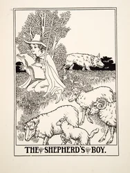 羊飼いの少年、イソップの百寓話、pub.1903
