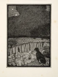 動物の百の逸話、パブからの羊飼いの犬。 1924