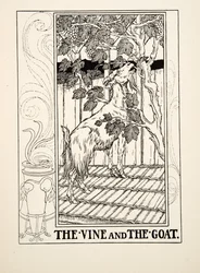 つると山羊、イソップの百寓話、pub.1903