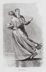 踊る。ワルツ(リトグラフ)