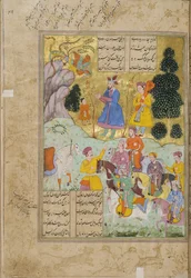 Shahnama（Book of Kings）のイラスト、Abul-Qasim Mansur Firdawsi（c.934-c.1020）、1781-82