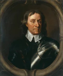 オリバー・クロムウェル、c.1653-55（キャンバスに油彩）