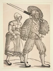 兵士と妻