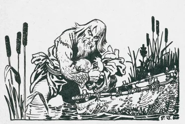 1500年前に発見されたウェールズの偉大な吟遊詩人タリエシン。