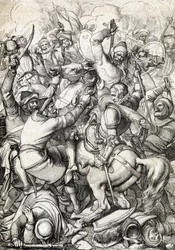 ポルトガル王セバスティアン1世（1554-1578年）、1578年4/08、モロッコのアルカセル・キビールの戦い（クサル・エル・ケビール、または三王の戦い）で捕らえられる