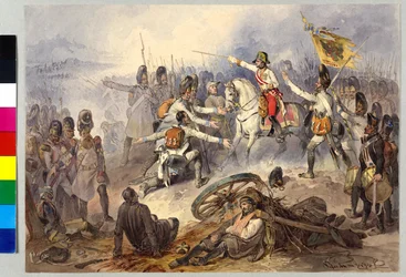 1799年シュトックバッハの戦い（水彩画）