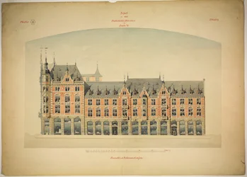 Rathskeller new building, Halle (Saale), Saxony-Anhalt, Germany, 立面図