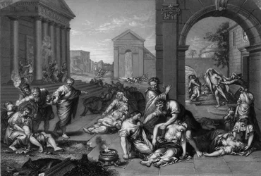 それで主は1841年にイスラエルに疫病を送りました。