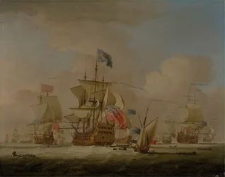イギリス軍兵士とスループ