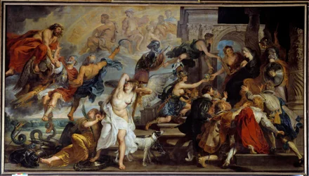 1610年、ヘンリー4世（1553-1610）の神格化とメアリー・オブ・メディシス（1573-1642）の摂政の宣言。ピエール・ポール（Pierre-Paul）・ルーベンス（またはPeter PaulまたはPetrus Paulus）（1577-1640）の絵画、フランドル派