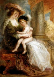エレーヌフォーメントと息子のフランシス、1635年。
