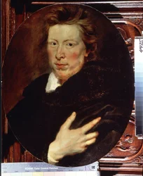 ジョージ・ガイジの肖像 (ジョージ・ガイジの肖像)。 Peter Paul (Pierre-Paul) Rubens (または Peter Paul または Petrus Paulus) (1577-1640) による絵画。 木に油彩、60 x 49.4 cm、1616 ～ 1617 年頃。 フランダースの芸術、バロック様式。 エルミタージュ美術館、サンクトペテルボ