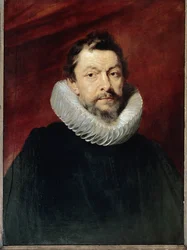 フランス宮廷オランダ大使アンリ・ド・ヴィック男爵の肖像（木部に油彩、1625年頃