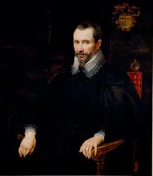 ニッコロ・パラヴィチーノの肖像 ピエール・ポール（Pierre-Paul）・ルーベンス（またはPeter PaulまたはPetrus Paulus）（1577-1640）による絵画 1604-1608年 太陽。105x92 cm 個人蔵