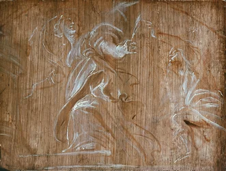 彼女の父に追われた聖バーバラ、c1620