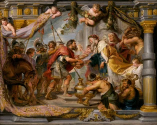 アブラハムとメルキゼデクの会合、c。 1626年。