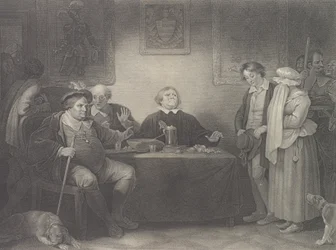 The Seven Ages, Fifth Age: The Justice Shakespeare, As You...、初版は 1801 年、再版は 1852 年です。