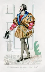 フランスのフランシスコ1世の裁判所の紳士、16世紀1882〜1884