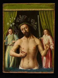 悲しみの人としてのキリスト、1450年。