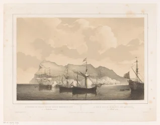 ジブラルタルの征服 英蘭艦隊によるジブラルタルの征服 1704 年 8 月 3 日 / La Prize de Gibraltar par un flotte Anglo-Neerlandaise (オブジェクトのタイトル)