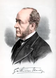 Gathorne Hardy、イギリス保守派政治家、Cranbrook初代伯爵、c1890。