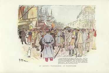 マルセイユでのアーティストの放浪