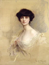 アンナ・ド・ノアイユ (1876-1933) 1913 (キャンバスに油彩)