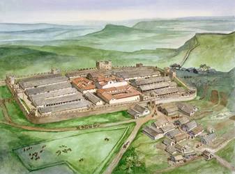 Housesteads ローマン フォート、2 世紀、1990～2010 年頃