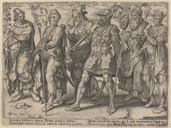 Pythius、Lucullus、Crassus、Sylla、Croesus、Midas (古代からの富の悪名高い例)