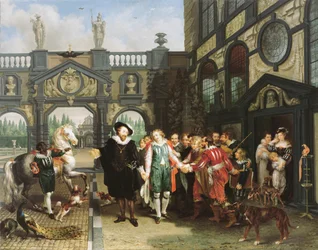 ヴァン・ダイクの別れ（1814年）。