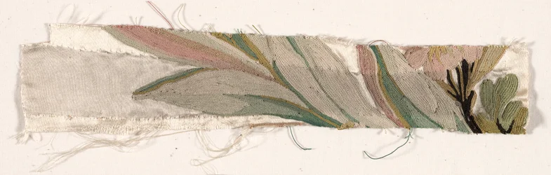 Coverlet Fragment、c。 1760-1770。