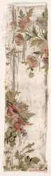 Coverlet Fragment、c。 1760-1770。
