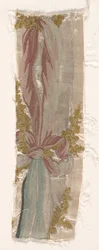 Coverlet Fragment、c。 1760-1770。