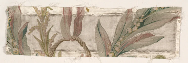 Coverlet Fragment、c。 1760-1770。