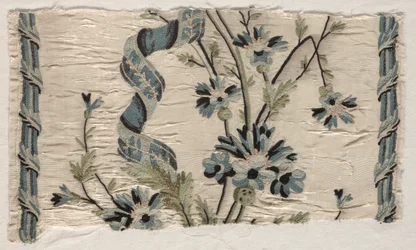 2枚の刺繍、1723-1774。