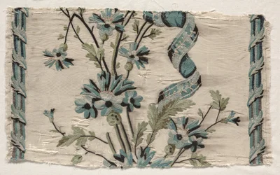 2枚の刺繍、1723-1774。