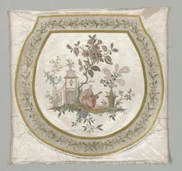 椅子の座席の室内装飾品c。 1743-1774。