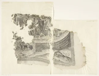 Cebes によるシーンのプリントの右下隅 Tabula Cebetis Carta Vitae (原題)