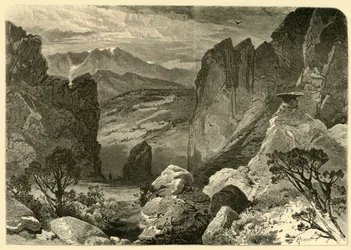 「神々の庭からのパイクのピーク」、1874年。
