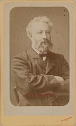 ジュール・ヴェルヌの肖像 1828-1905、c。 1870年。