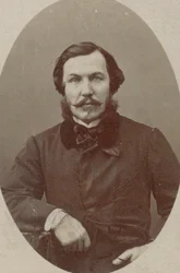 ピアニストで作曲家のアルフレッド・クイダン (1815-1893) の肖像。