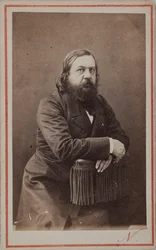 詩人テオフィル・ゴーティエの肖像 1811-1872, 1872.
