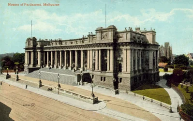 国会議事堂、メルボルン (カラー写真)
