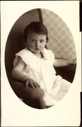 Passepartout Ak Princess Hilda of Bavariaの少女時代（モノクロ写真