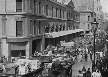 ビリングスゲートマーケット、ロンドン市、c1900 1911