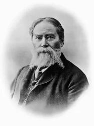 ジェームズ・ラッセル・ローウェル（1819-1891）の肖像（アメリカのロマン派詩人、批評家、編集者、奴隷制廃止論者、外交官、写真