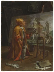彼のスタジオでのパオロデマッテイス