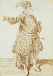 Castrato Gaetano Caffarelliの肖像、1735年頃