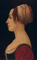 緑と真紅の女、15世紀1906